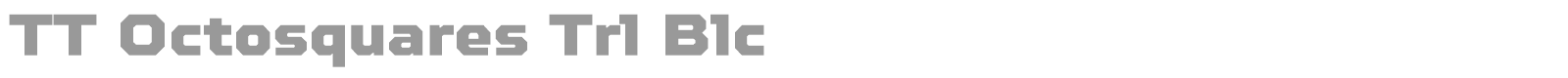 TT Octosquares font preview